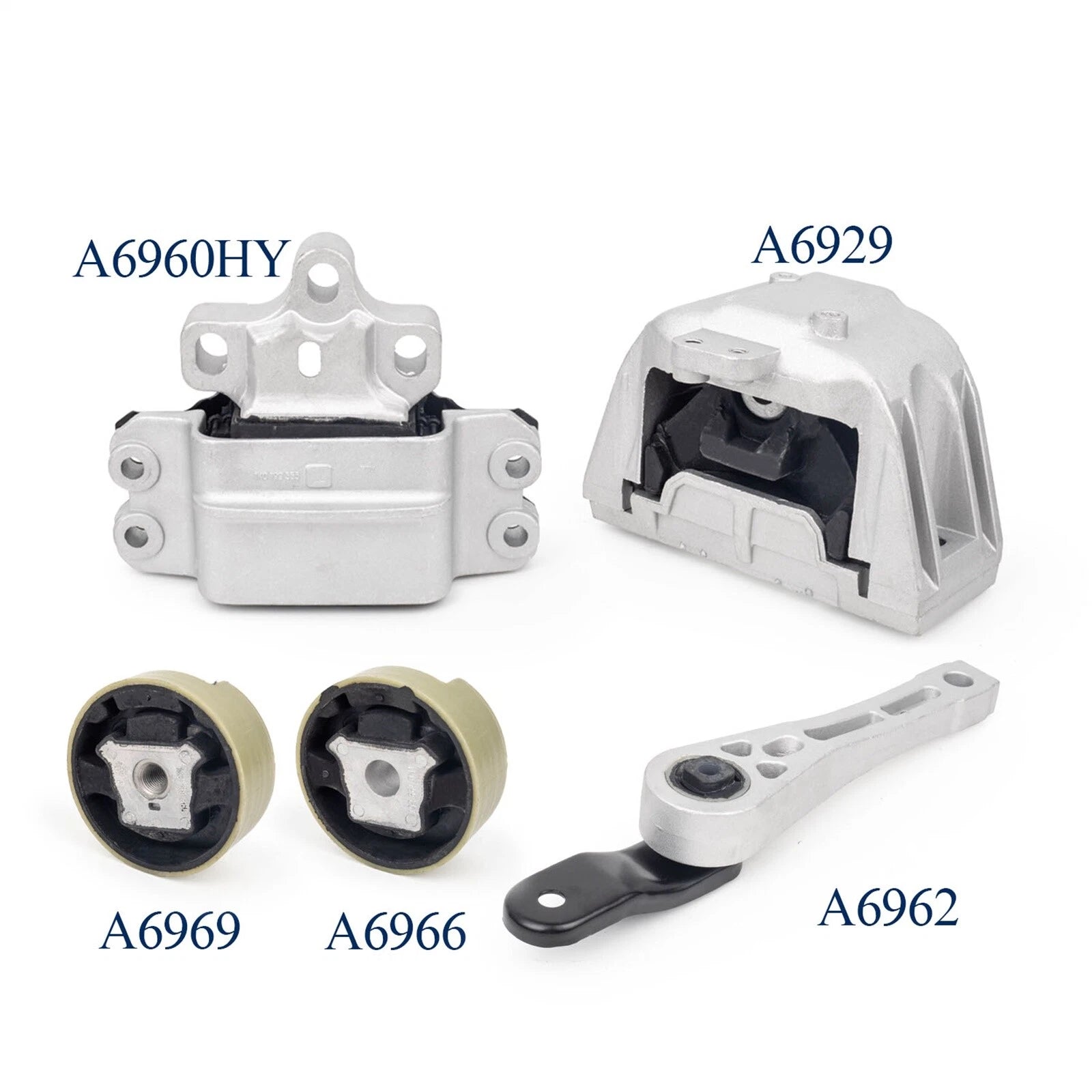 Engine Mount Set compatible with Audi Volkswagen 2006-2013 A3 GTI l4 2.0L 6B93BC-57