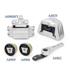 Engine Mount Set compatible with Audi Volkswagen 2006-2013 A3 GTI l4 2.0L 6B93BC-57