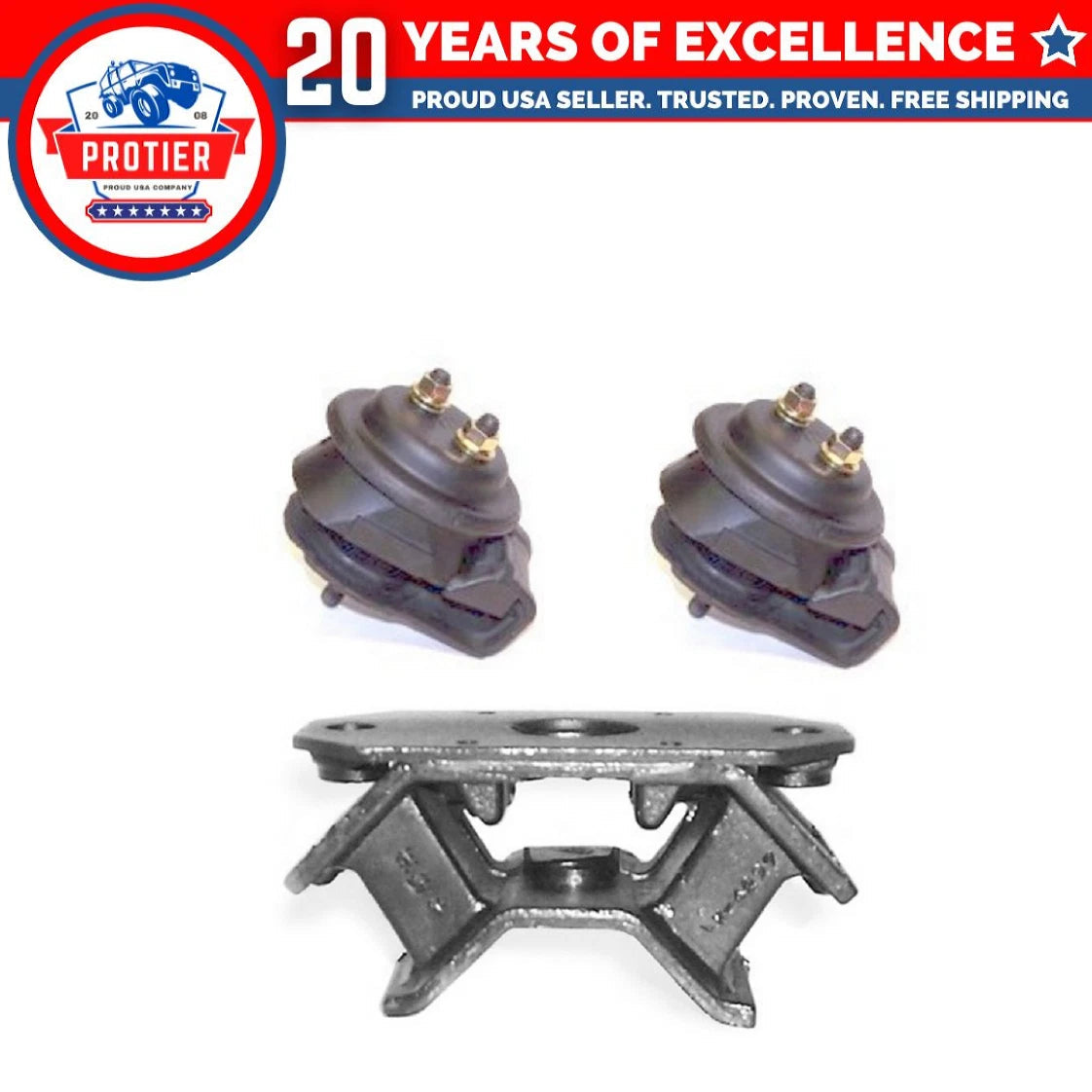 Motor & Trans Mount 3PCS Set Fit 99-02 Suzuki Grand Vitara 2.5L/ 2001 2.7L 6B93BC-57