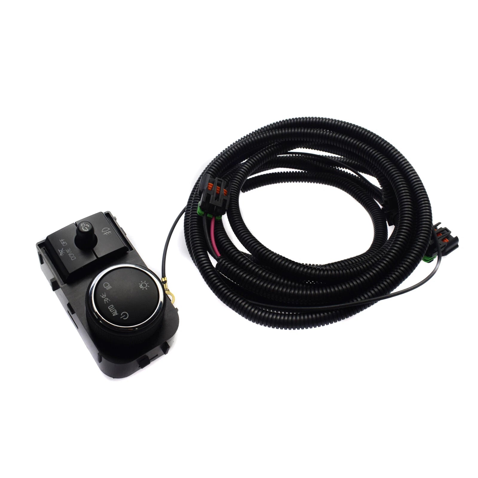Headlight Lamp Switch & Wiring Harness For Chevy Silverado GMC Sierra 25858705 6B93BC-57