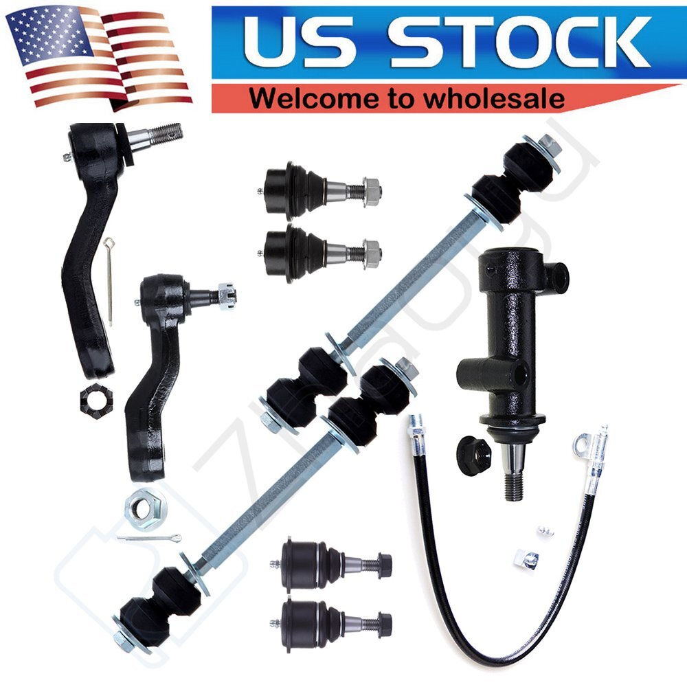 9pcs Front Ball Joints Sway Bars For GMC Yukon Sierra Silverado Avalanche 1500 KOEEP