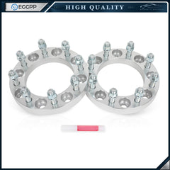 2 Pcs 1 inch 8x6.5 Wheel Spacers 9/16"x18 For Dodge Ram 2500 3500 Ford F-250 6B93BC-57