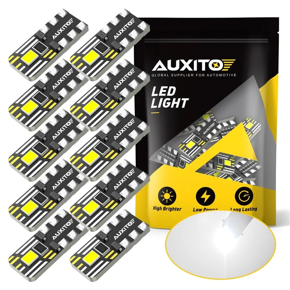 30X Super White T10 194 168 2825 LED License Plate Interior Light Bulb 6500K 2A2 6B93BC-57