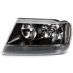 ECCPP Headlights Assembly For Jeep Grand Cherokee 4.0L 4.7L 1999-2004 Pair Black 6B93BC-57