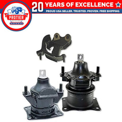 Fits 2003-2007 Honda Accord 2.4L MANUAL Front & Rear Motor & Front Trans Mount 6B93BC-57