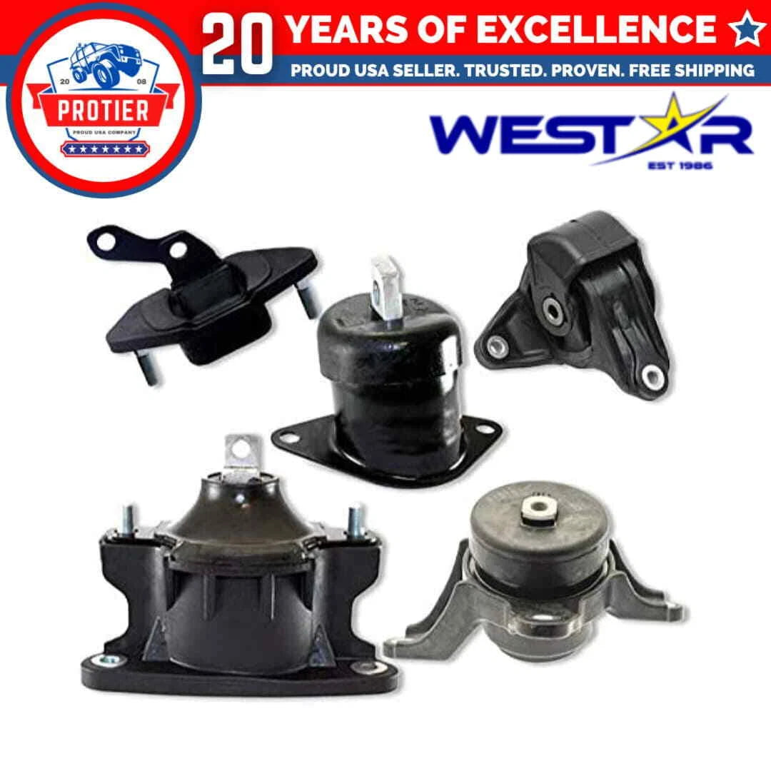 Fits 2008-2012 Honda Accord /2009-2013 Acura TSX 2.4L AUTO Motor&Trans Mount 5pc 6B93BC-57