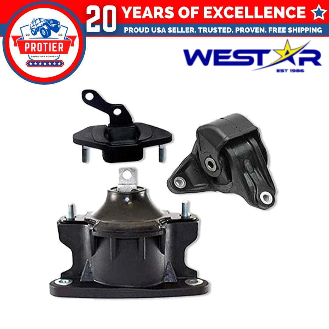 Fits 2009-2013 Acura TSX 2008-2012 Honda Accord 2.4L AUTO 2 Motor&1 Trans Mount 6B93BC-57