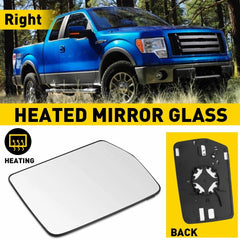 FIT FOR 2004-2010 FORD F-150 FRONT SIDE RIGHT LEFT MIRROR GLASS W/ BACKING PLATE 6B93BC-57