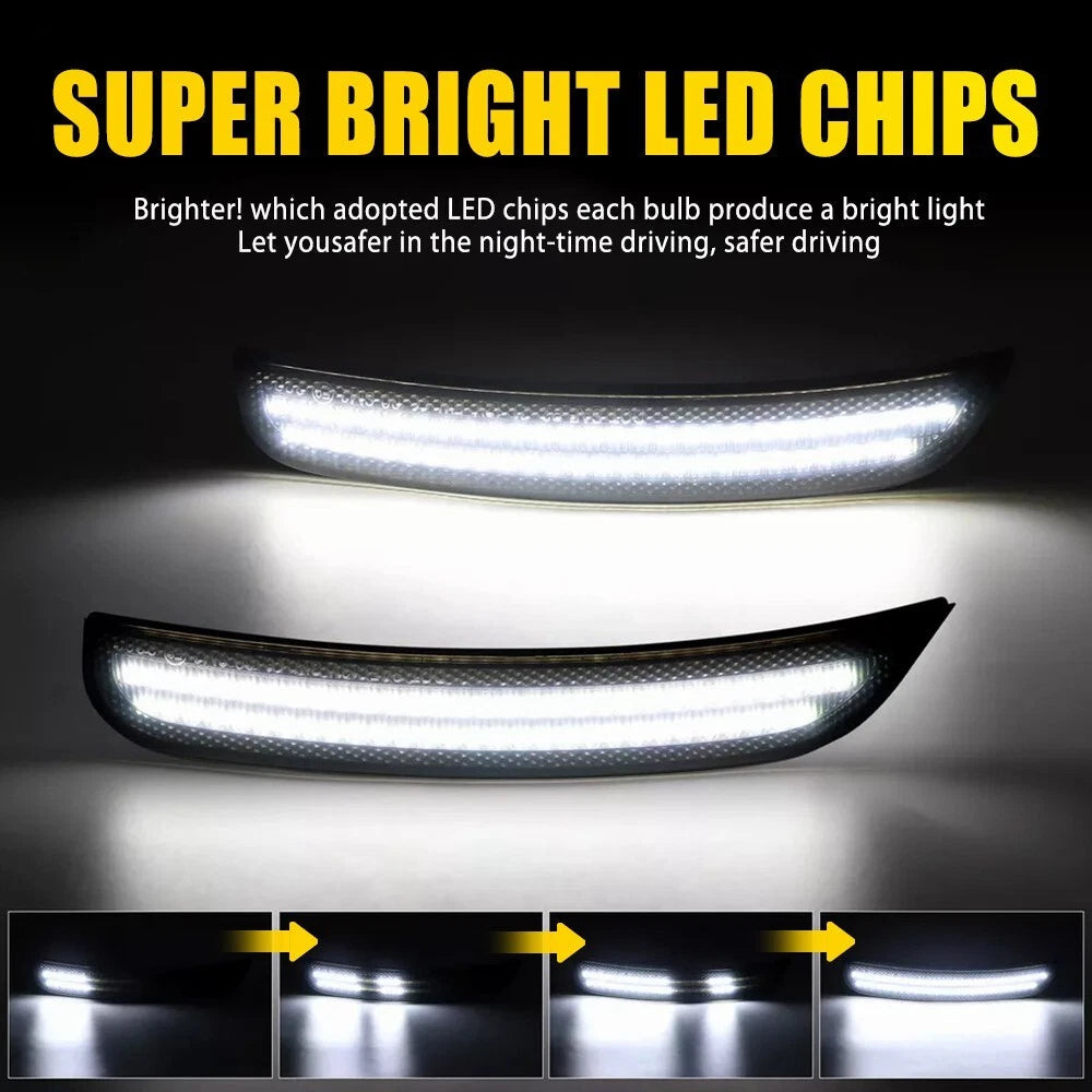 4X For 2015-23 Chrysler 300 Front Rear Dynamic LED Bumper Side Marker Lights EOA 6B93BC-57
