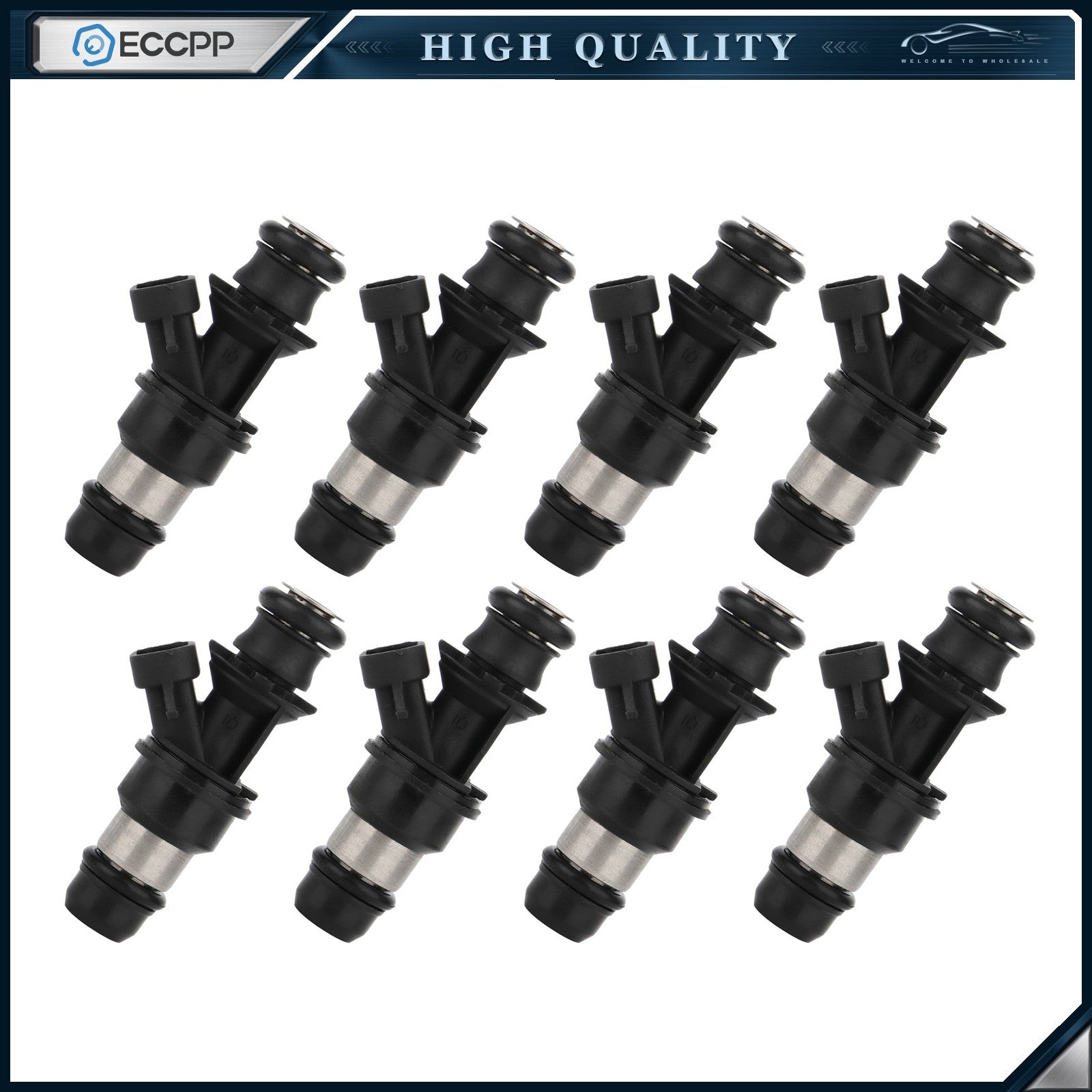 Fuel Injectors For GMC Yukon XL 2500 GMC Sierra 3500 8.1L 2001 2002 2003 6B93BC-57