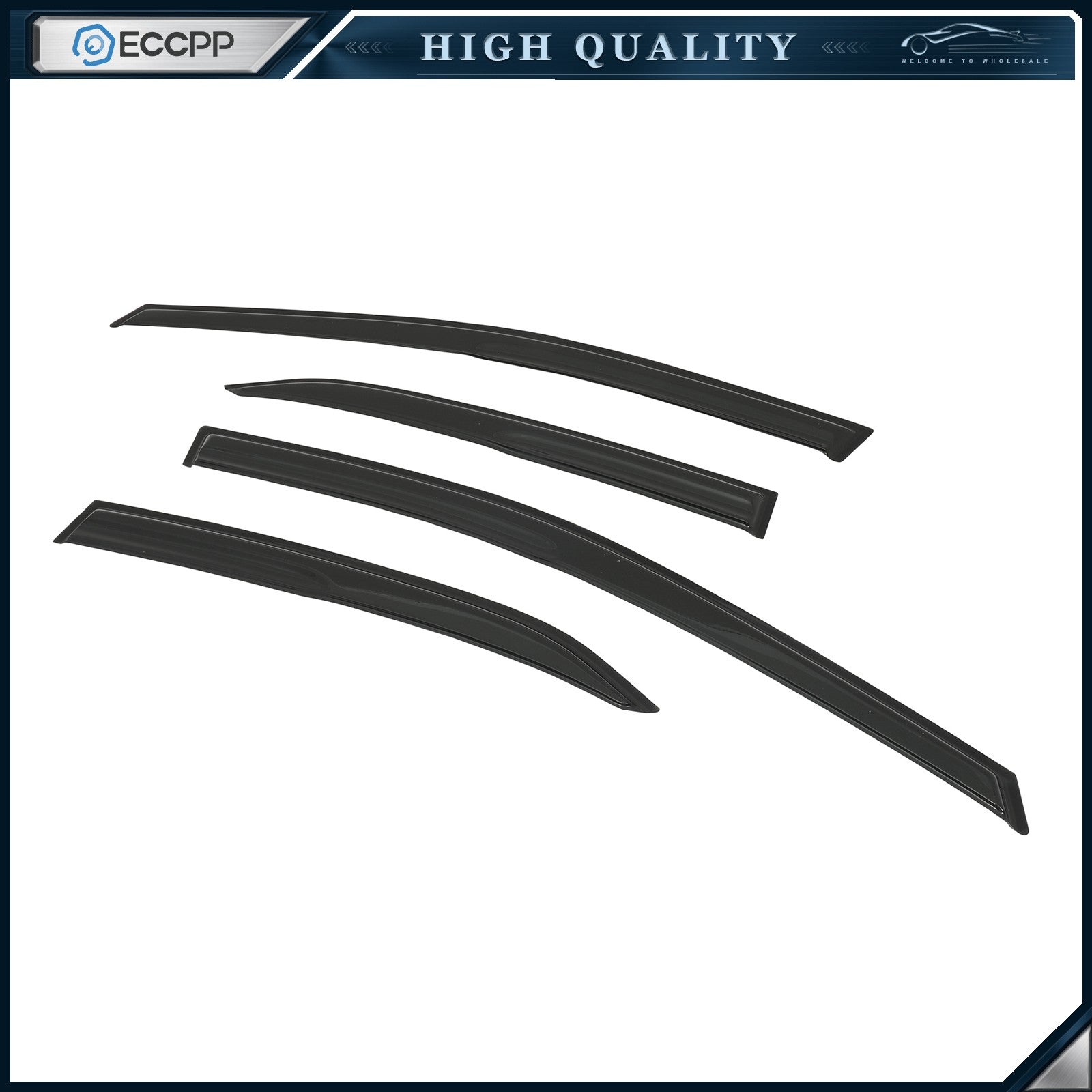 Window Visor Vent Rain Shades Guards Deflectors For Toyota Camry 2018-2019 2020 6B93BC-57