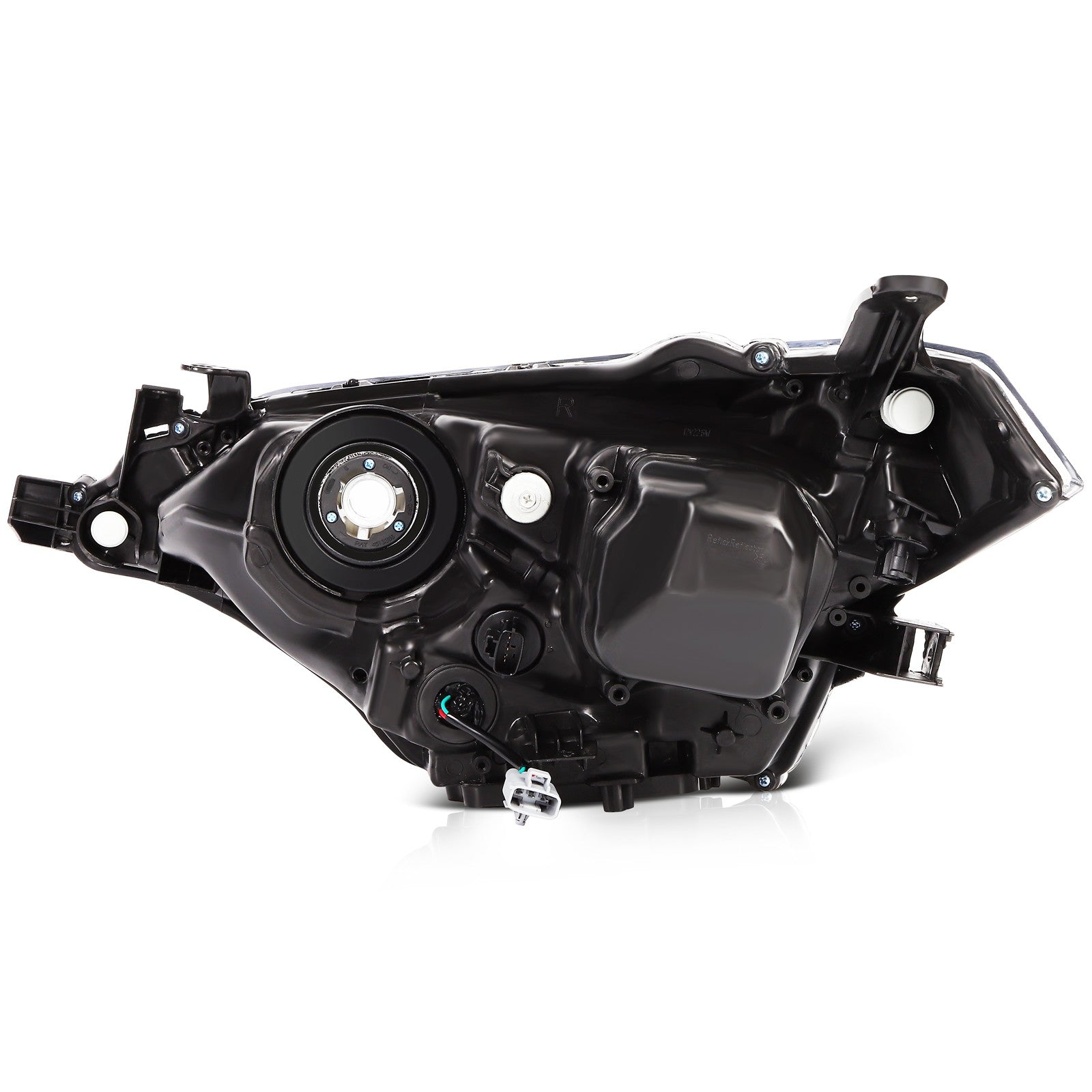 ECCPP Headlights Assembly For Toyota For Corolla 1.8L 2014-2016 Pair Black Amber ECCPP