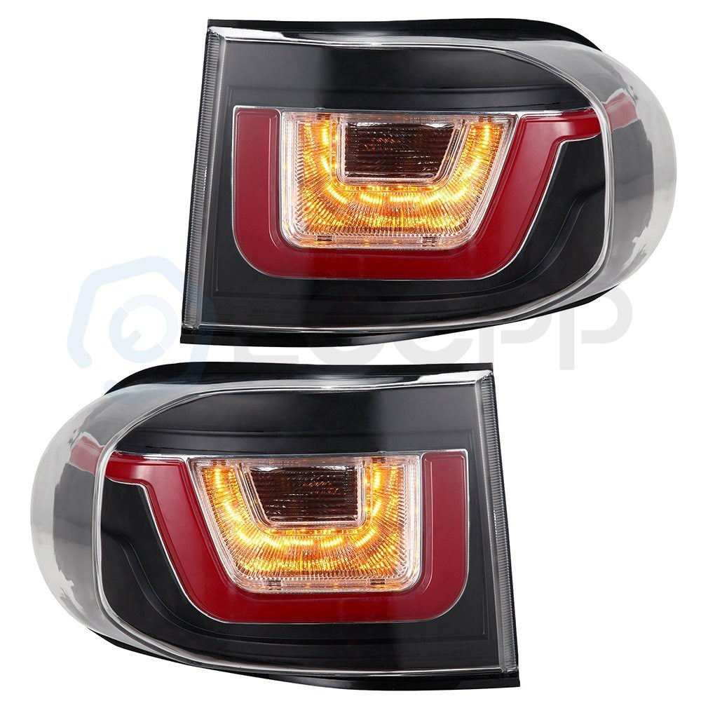 Pair Kit LED Headlights Assembly For 2007-2014 Toyota FJ Cruiser 4.0L Black KOEEP