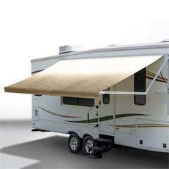 Yellow 8' RV Awning Fabric 20 Feet Length Camper Awning Replacement Shade
