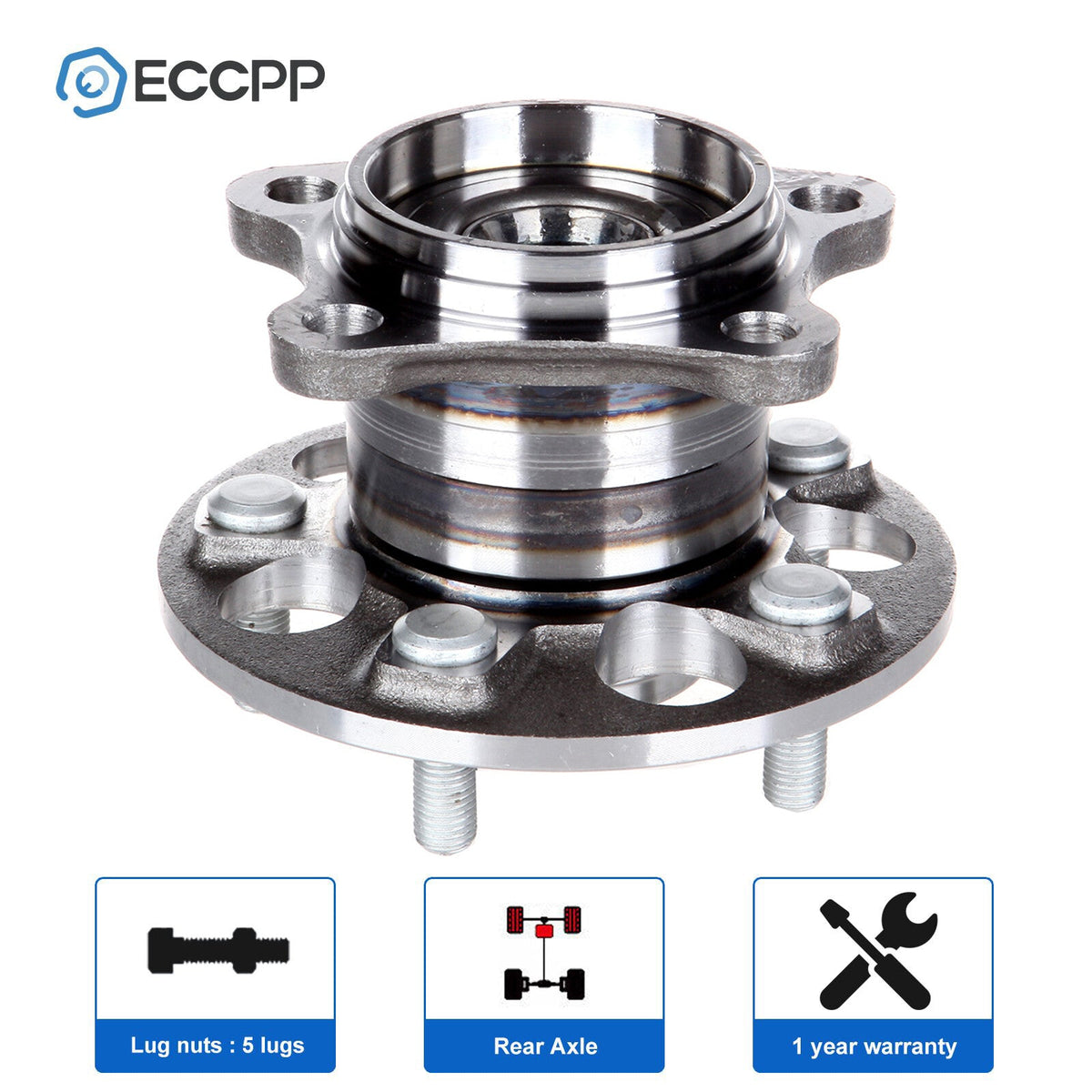 1Pc Wheel Hub Bearing Rear AWD For Toyota Highlander Venza Lexus RX330 RX350 6B93BC-57