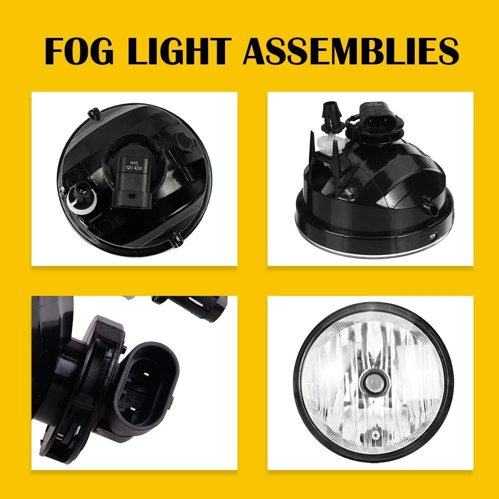 For 2005-2011 Toyota Tacoma 2007-2013 Tundra Clear Fog Light Lamp w/&Bulbs EOA 6B93BC-57