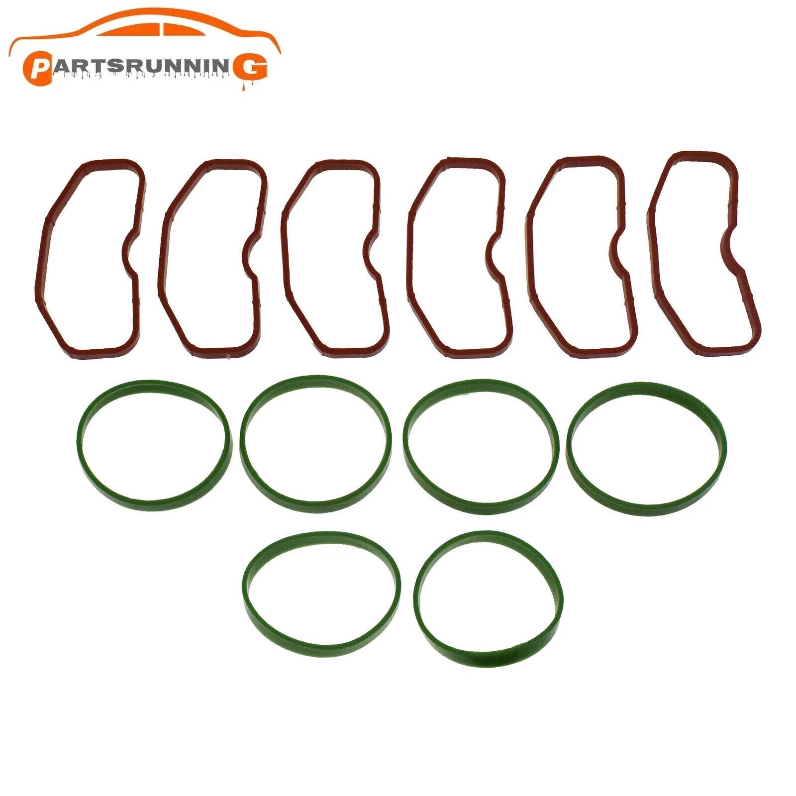 6*Upper & 6*Lower Intake Manifold Gaskets For Audi 3.0T Q5 Q7 A8 A7 A6 S4 S5 SQ5 6B93BC-57