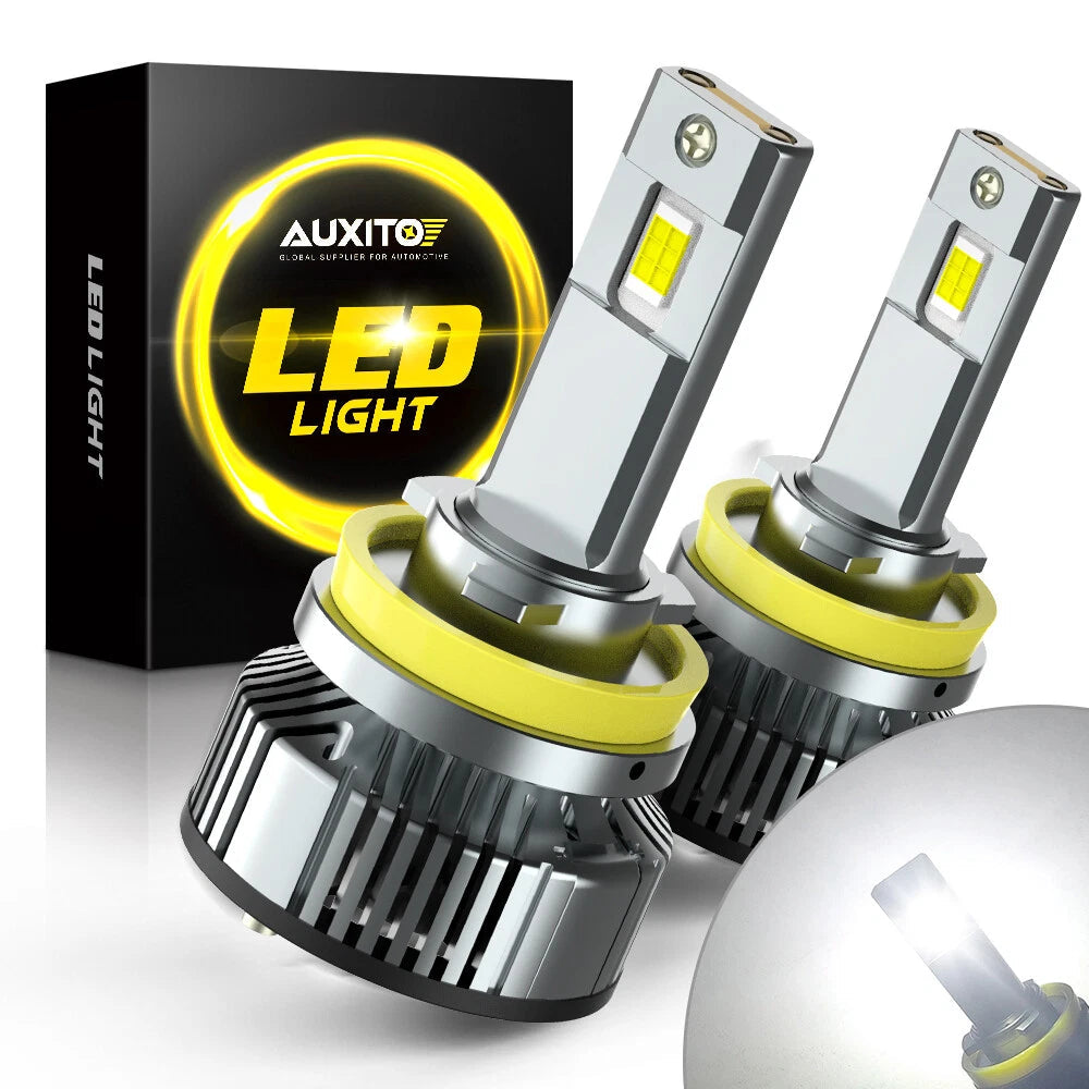 AUXITO LED Headlight H11 Low Beam Bulb Canbus Kit 24000LM Ultra Bright Y19 EOA AUXITO