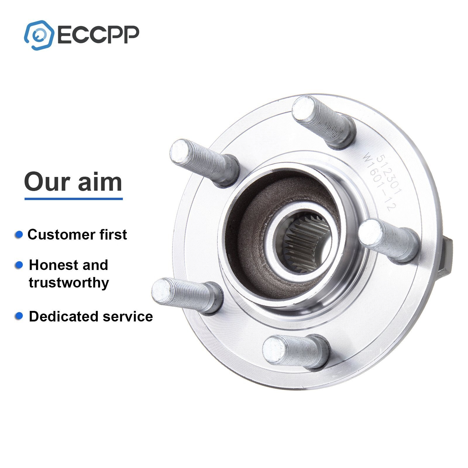 1P Wheel Hub Bearing Assembly Rear For Chrysler 300 Dodge Charger Magnum Non-ABS 6B93BC-57