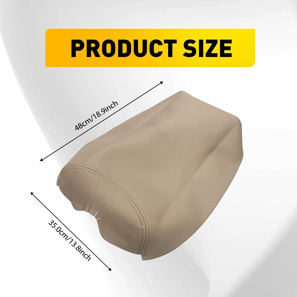 For Lexus LS460 2007-2016 Leather Center Console Armrest Box Cover Skin Beige EA 6B93BC-57