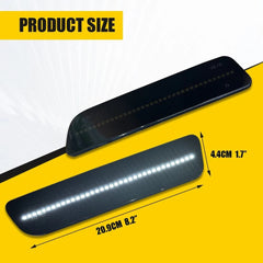For 2005-2009 Ford Mustang LED Rear Bumper Side Marker Lights Smoked Lens White 6B93BC-57
