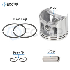 54mm Cylinder Piston Assembly Kit For Stihl 066 MS660 Chainsaw 151576566 6B93BC-57