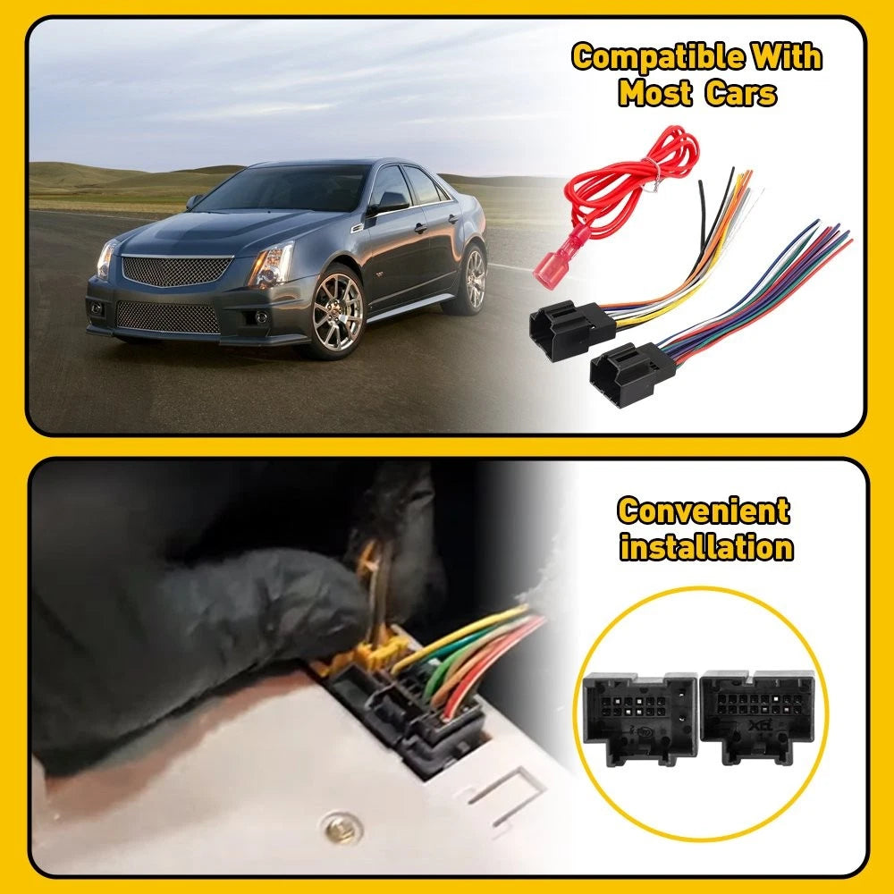 Car Radio Stereo Wiring Harness For 2007-2013 Chevy Silverado 1500 2500 A US 6B93BC-57