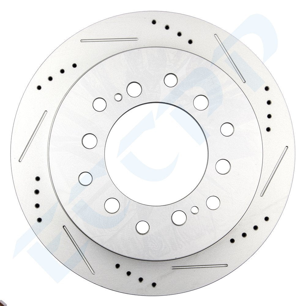 Rear Brake Discs Rotors Pair Fits 2001-2007 Toyota Sequoia 2003-2009 Lexus GX470 6B93BC-57