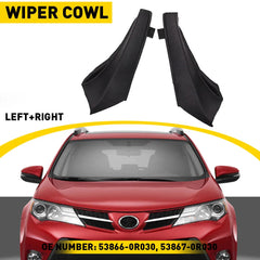 2x Fender to Cowl Hood Side Seal Left Right & 53867-0R030 For Toyota Rav4 13-19 6B93BC-57