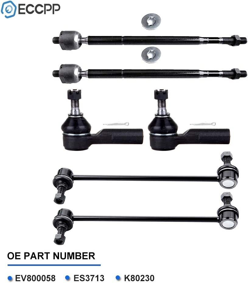 Front Steering Sway Bar Inner Outer Tie Rod End Suspension Kit For 03-08 Matrix 6B93BC-57