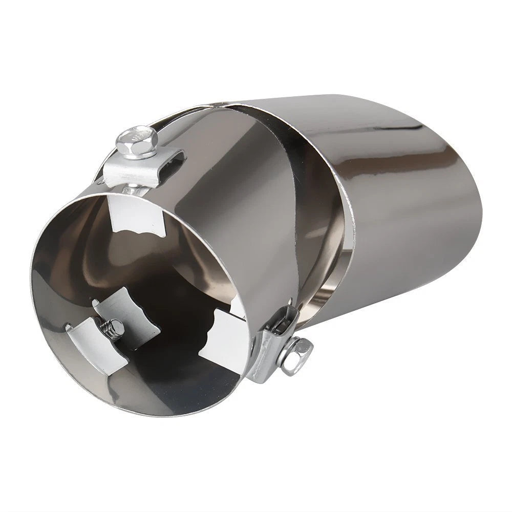 Car Muffler Tip Exhaust Stainless Steel Pipe Chrome Effect For 1.75-2.5 inch D 6B93BC-57