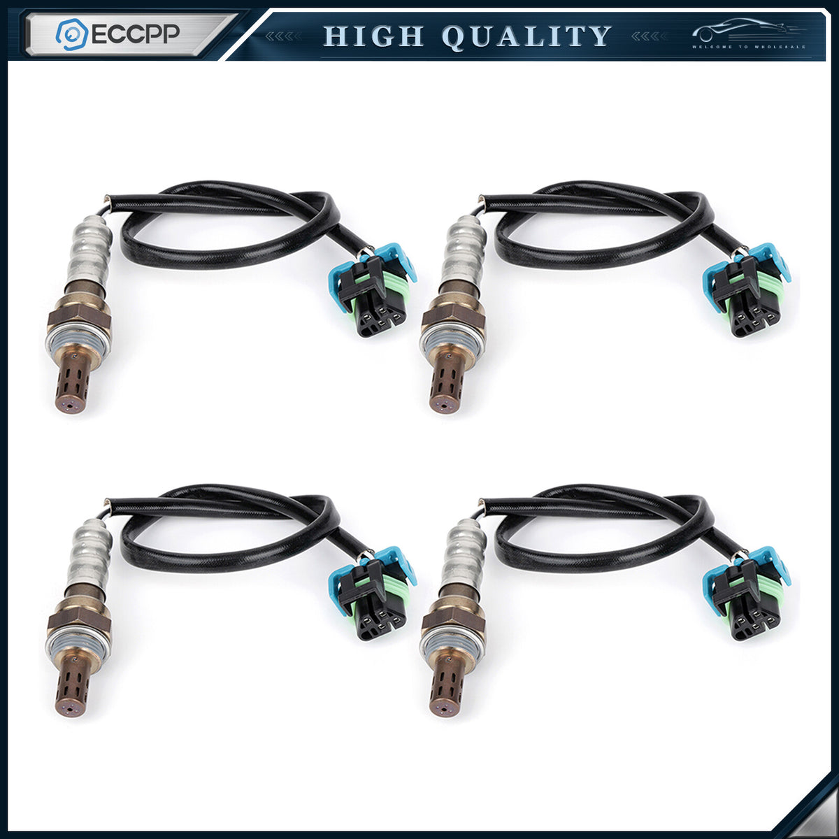 O2 Oxygen 02 Sensor for 2009-2010 Saturn Outlook 3.6L Upstream + Downstream 4pcs