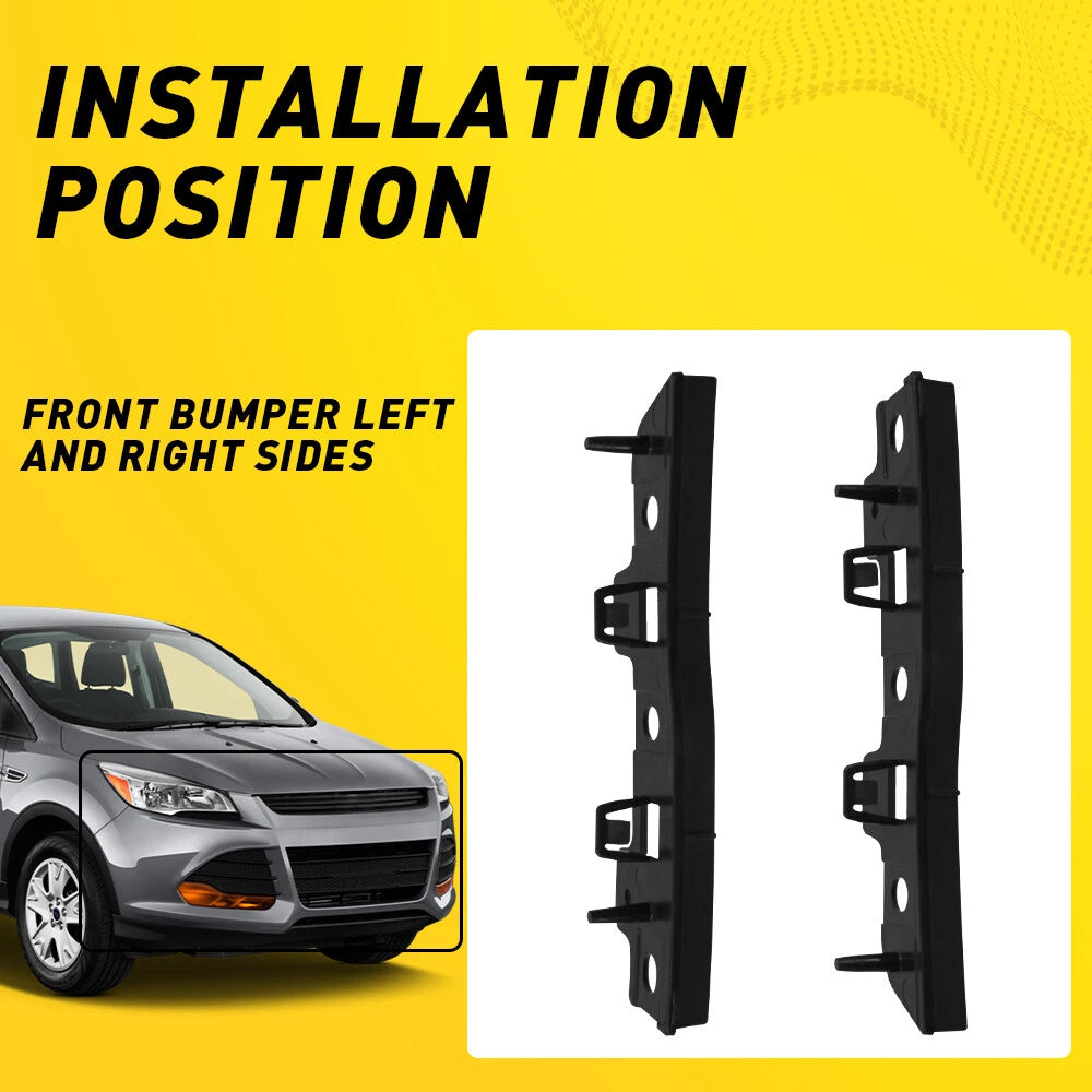 Bumper For Bracket 2013-2016 Ford Escape Set of 2 Front Passenger & Driver Side 6B93BC-57