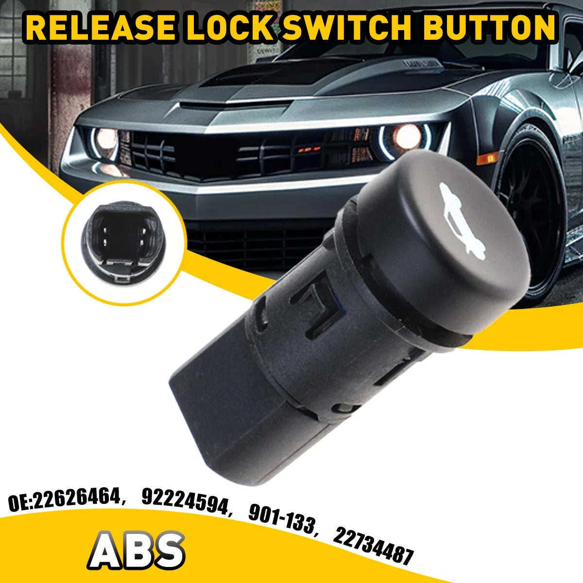 For 2010-15 Chevrolet Camaro Trunk Release Lock Switch 22626464 Button 92224594 6B93BC-57