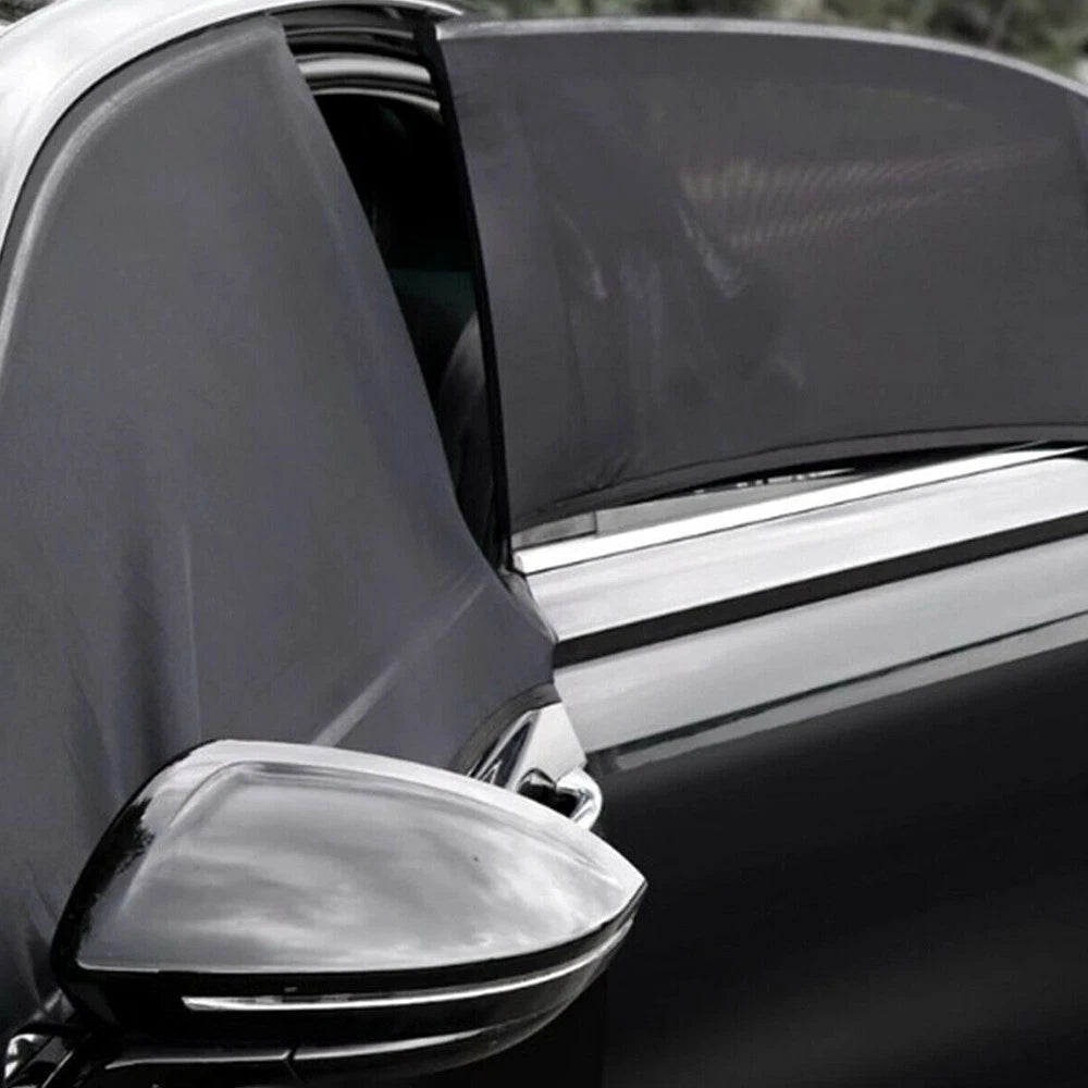 Window Cover screen Car Mesh Mosquito Bugs Privacy Nylon Net Of Set 4 Durable EA 6B93BC-57