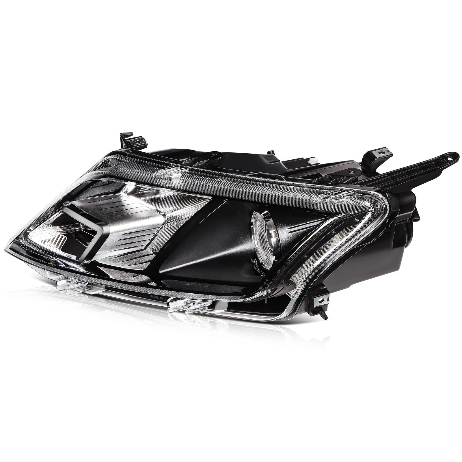 Headlight Assembly Driver Left Side For 2012-2010 Ford Fusion Black Housing 6B93BC-57