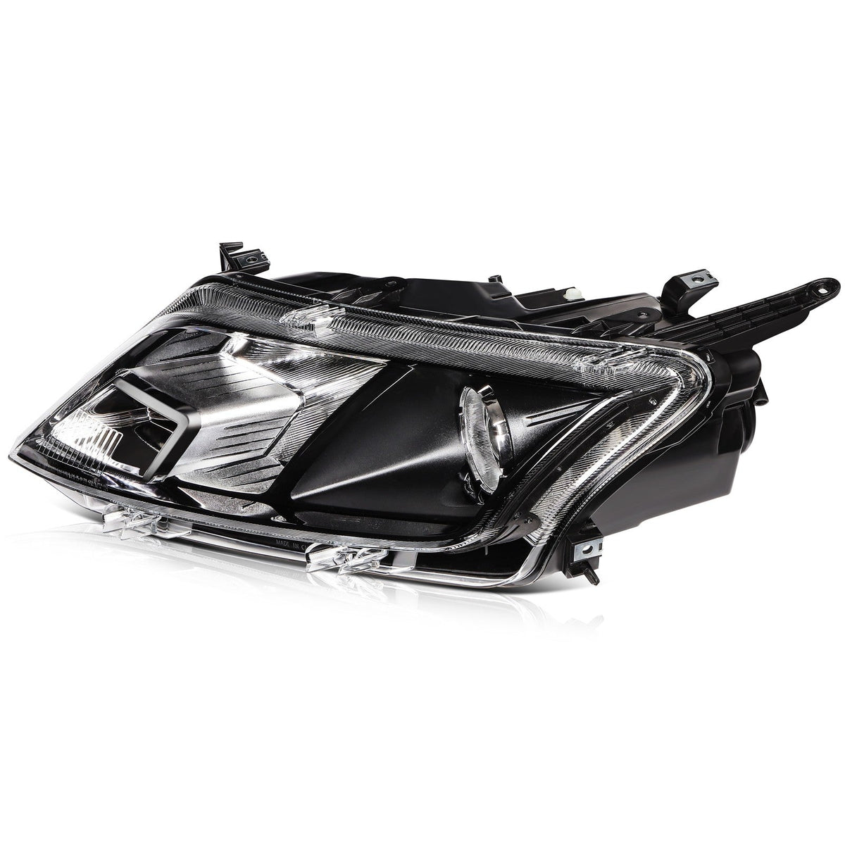 Headlight Assembly Driver Left Side For 2012-2010 Ford Fusion Black Housing 6B93BC-57