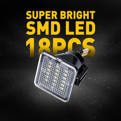 For 2016-22 Toyota Tacoma/14-22 Tundra Full LED Black License Plate Lights Lamps 6B93BC-57