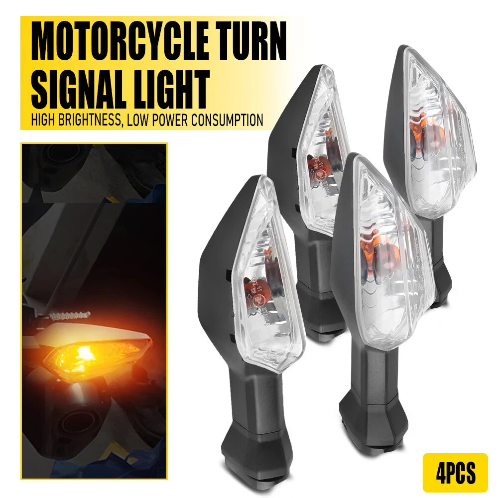 4X Motorcycle Turn Signal Blinker Light Indicator For KAWASAKI Z NINJA KLR 650 A 6B93BC-57