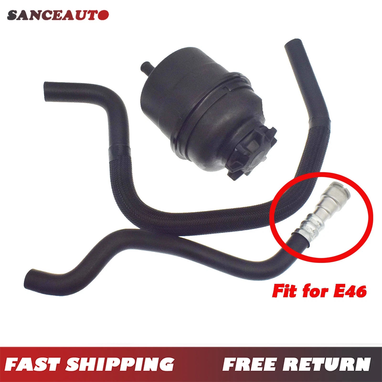 Power Steering Reservoir Hose Kit 3PCS for BMW E46 M52 M54 325i 325Ci 328i 330Ci 6B93BC-57