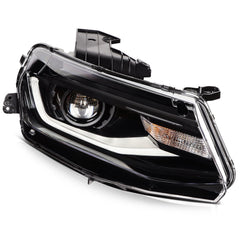 Pair Kit LED Black Headlights Assembly For 2016-2018 Chevrolet Camaro Black 6B93BC-57