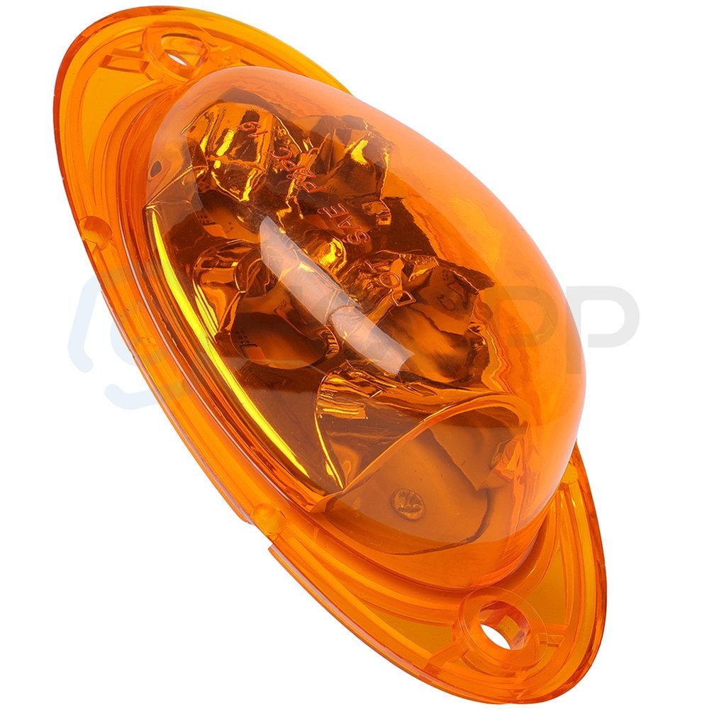 10pcs Amber LED Side Marker Lights Turn Signal 5 LED For Freightliner Cascadia 6B93BC-57