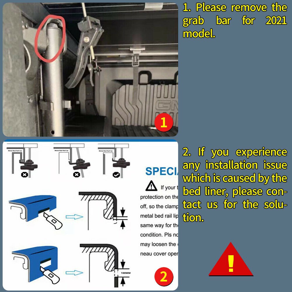 ECCPP 5ft Soft Tri-Fold Tonneau Cover Fits 15-21 Canyon/Colorado 5' Truck Bed ECCPP