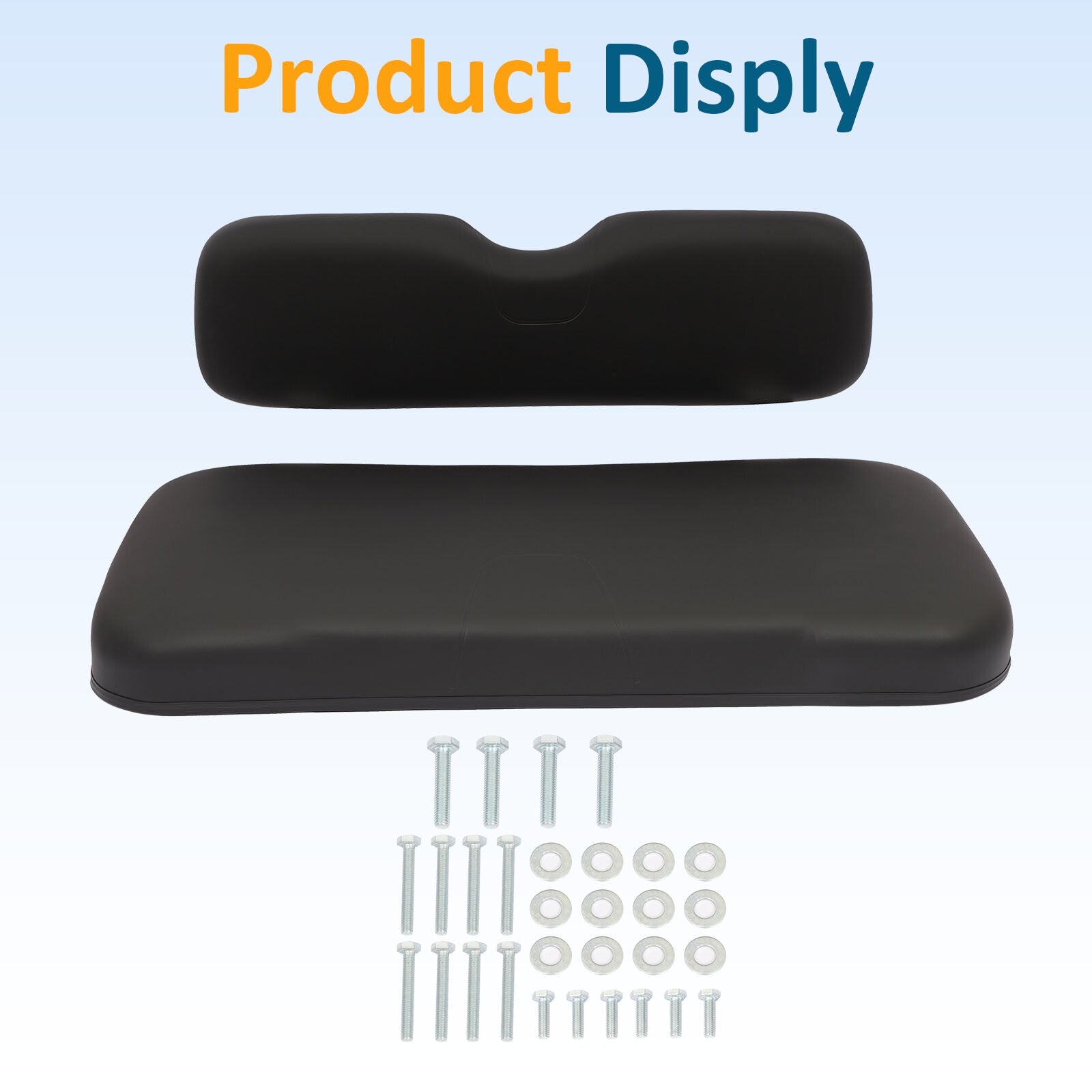 Black Golf Cart Front Cushion Set Fits EZGO RXV 6B93BC-57