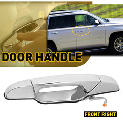 For 2007-2013 Chevy GMC Door Outside Handle Front Passenger Right Side RH Chrome 6B93BC-57