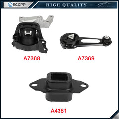 Set of 3 Engine Motor & Trans Mount Fits Nissan Versa Note 2014-2017 1.6L 6B93BC-57