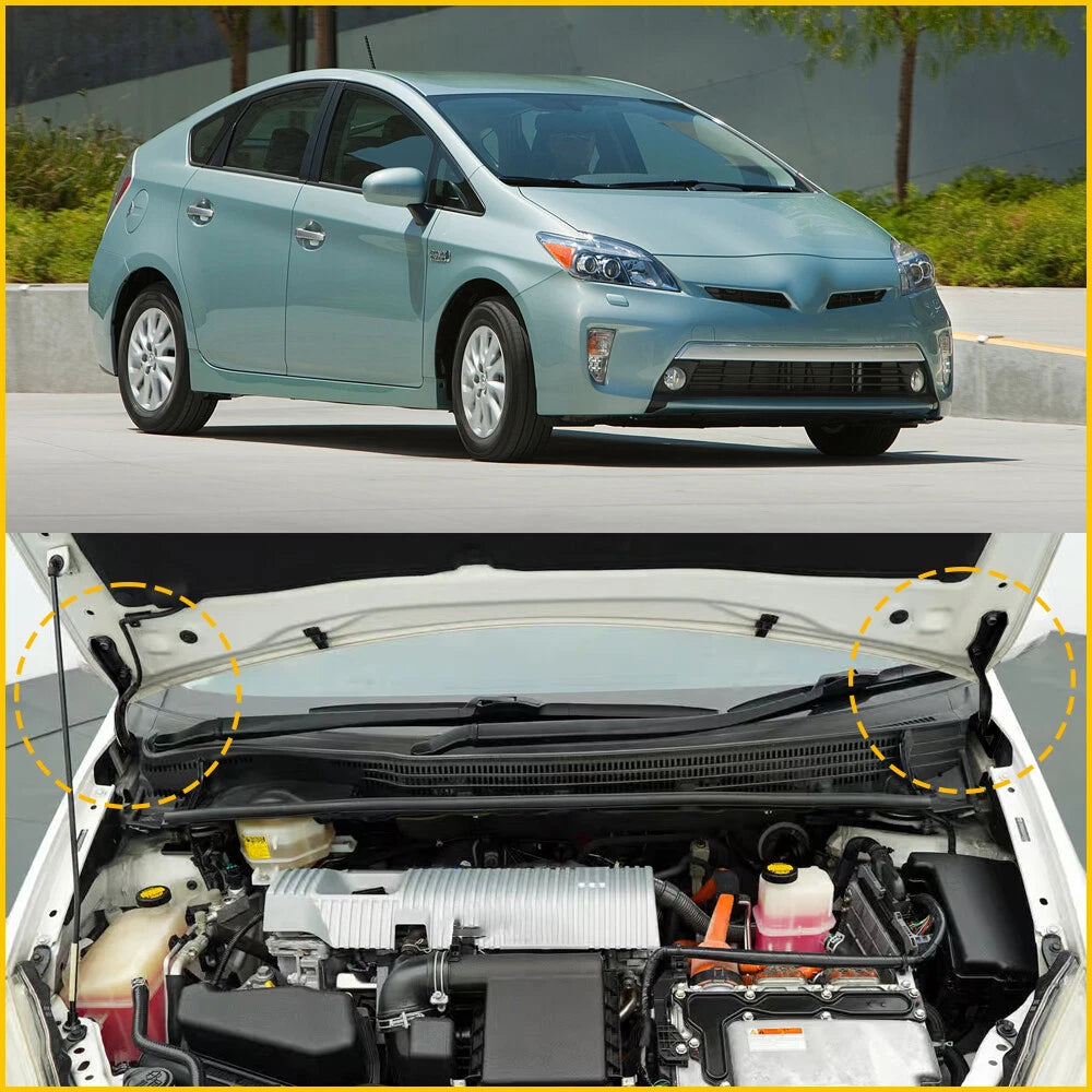 For 2010 2011 2012 2013 2014 2015 Toyota Prius Front Hood Hinges Right+Left Set 6B93BC-57
