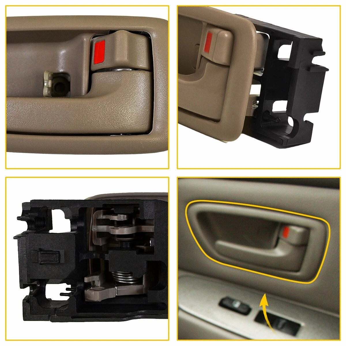 Inside Interior Door Handle Front / Rear for Toyota Sequoia 01-07 Tundra 04-06 A 6B93BC-57