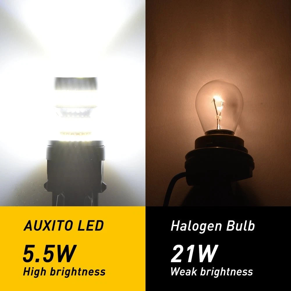 AUXITO 3157 3156 LED Reverse Backup Light Bulbs White Parking DRL Lamp 1-5 Pairs AUXITO