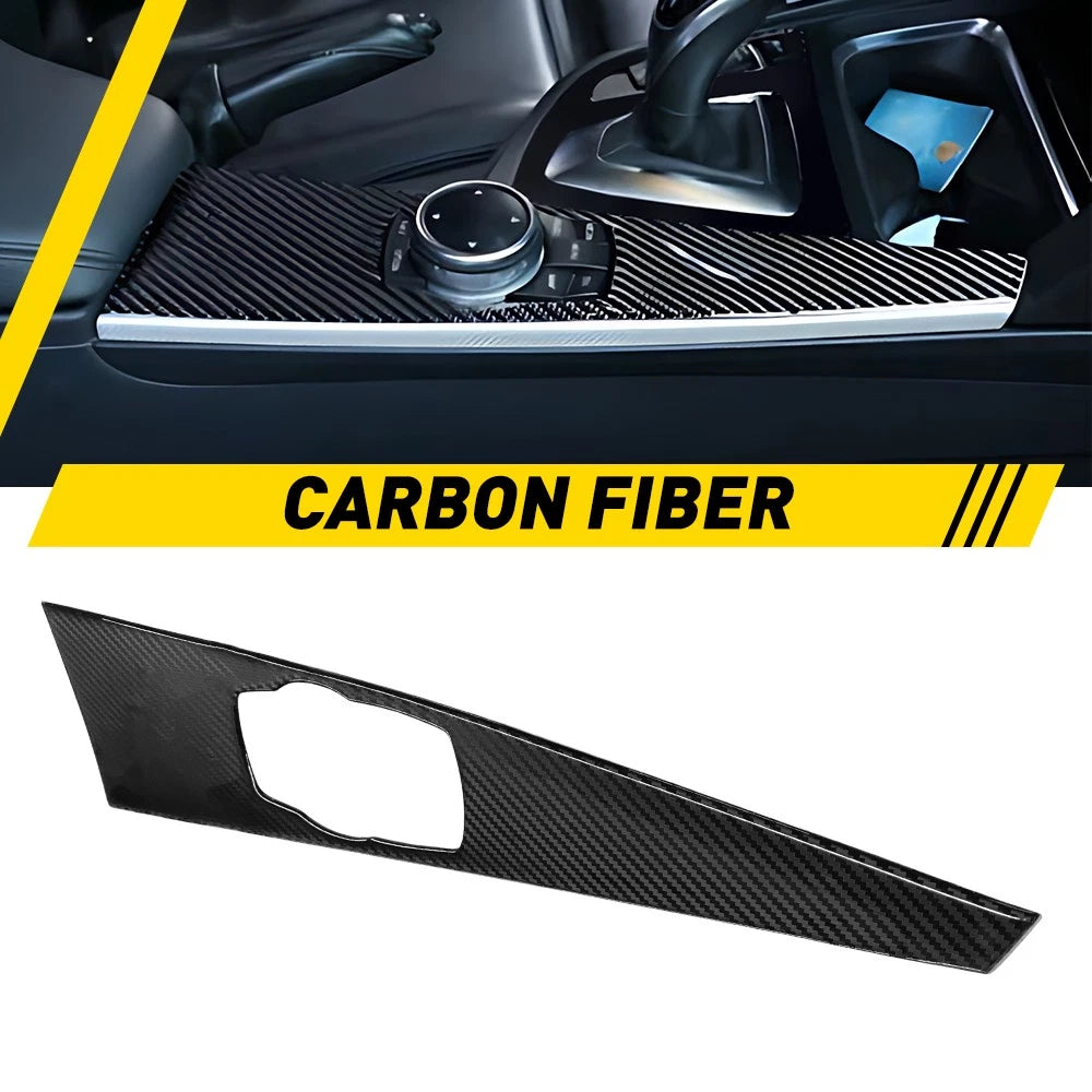 Carbon Fiber Color Multimedia Panel Cover Trim for BMW 3 4 Series F30 F32 F34 EA 6B93BC-57
